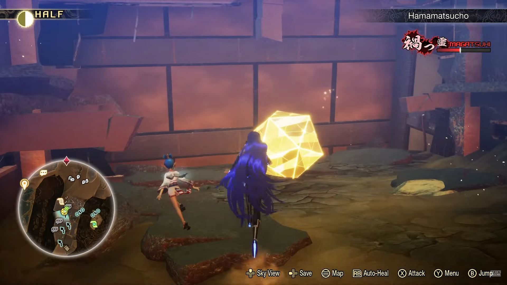 Prism-shaped treasure boxes can be found scattered around the map (Image via Atlus || YouTube-Arekkz Gaming)