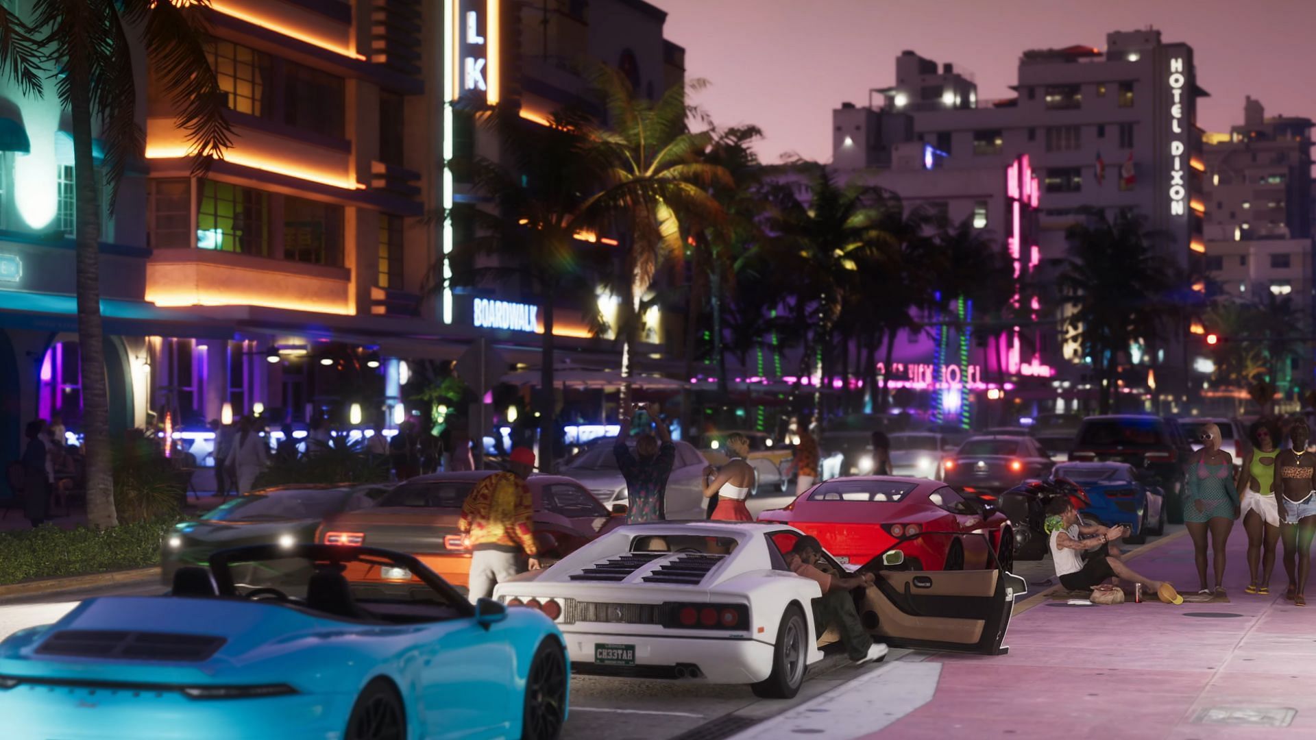 A screenshot from the Vice City map in Grand Theft Auto 6 (Image via Rockstar Games)