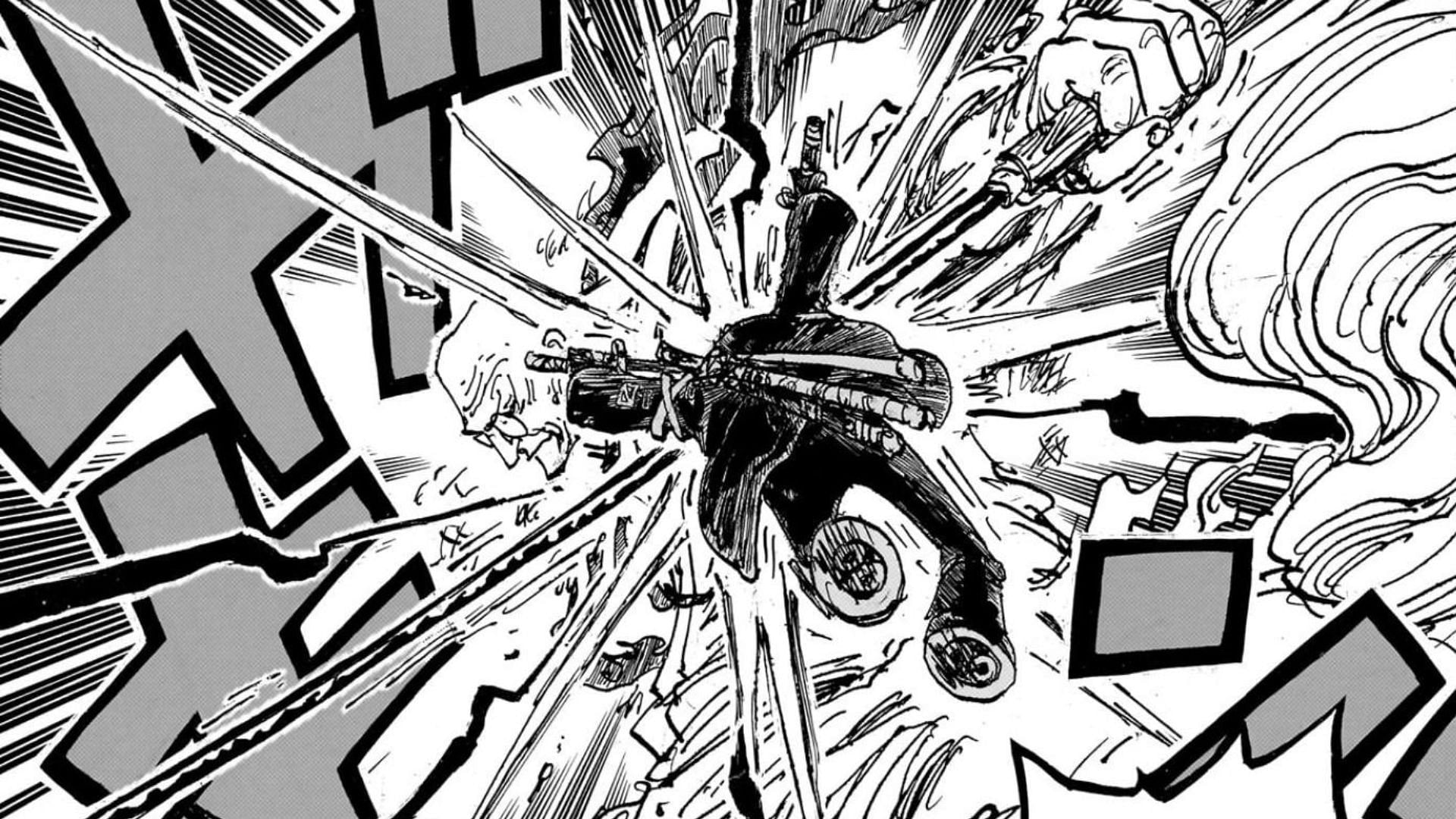 Zoro goes up against Nusjuro in chapter 1118 of the manga series (Image via Shueisha)