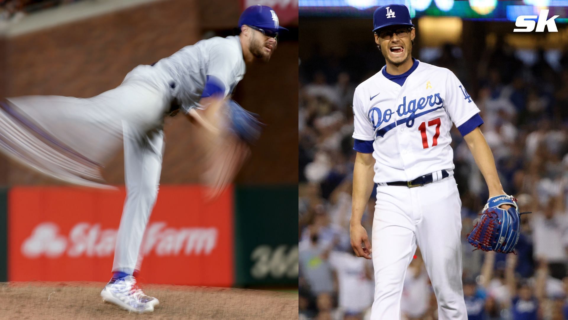 Dodgers pitcher Joe Kelly gave his son Knox an unadulterated look at his fastball