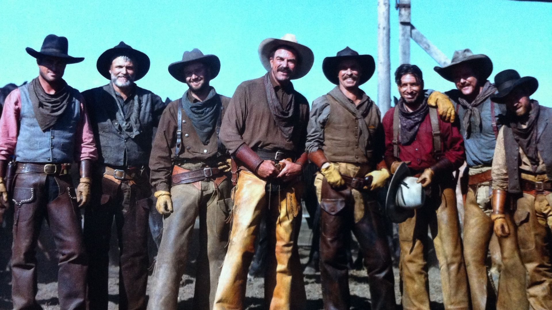 Tom Selleck and others in &#039;Monte Walsh&#039; (Image via TNT)