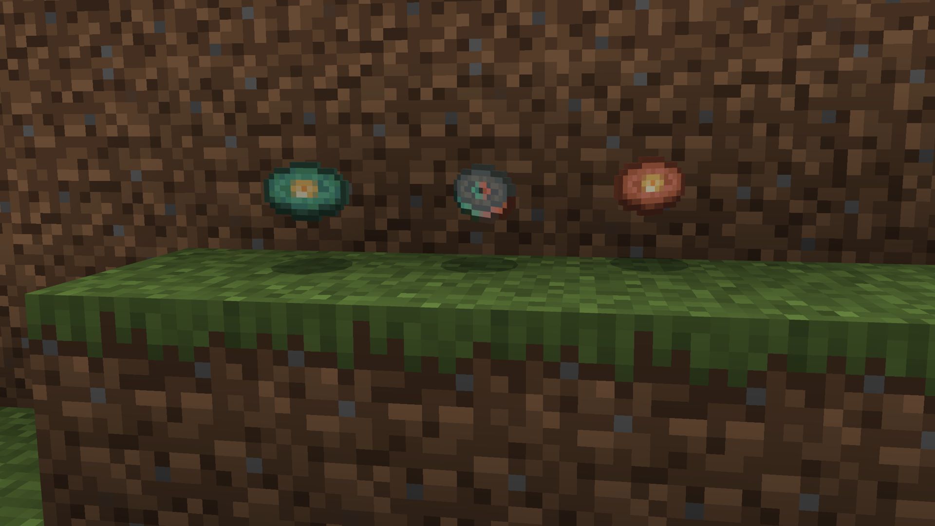 All three of Minecraft 1.21&#039;s new music discs (Image via Mojang)