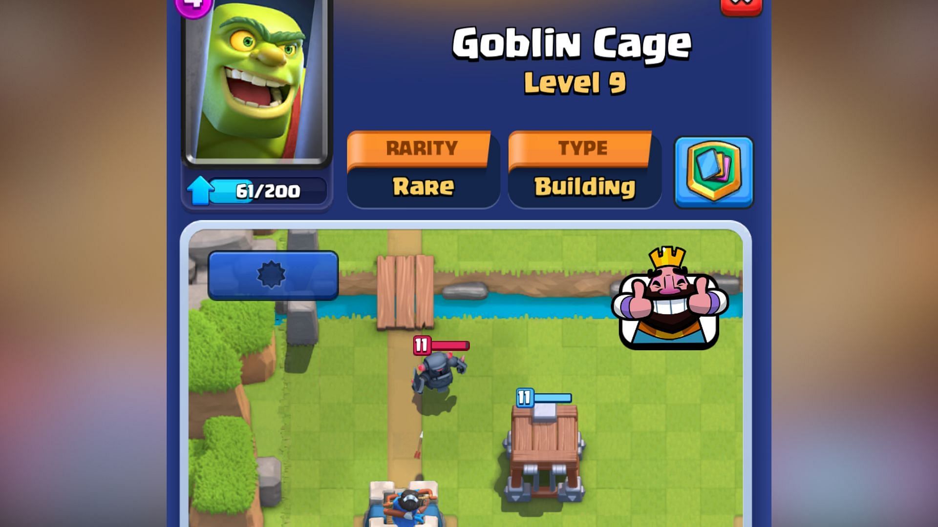 Goblin Cage in Clash Royale (Image via SuperCell)