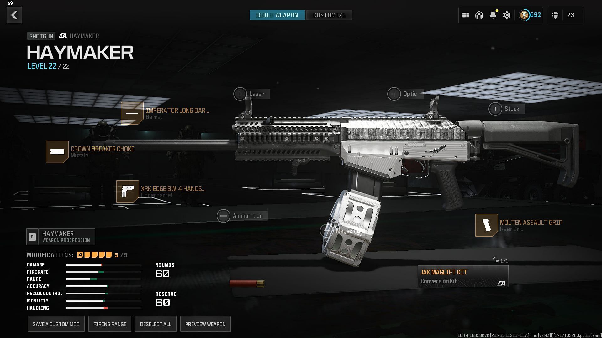 Best Haymaker loadout in MW3 (Image via Activision)