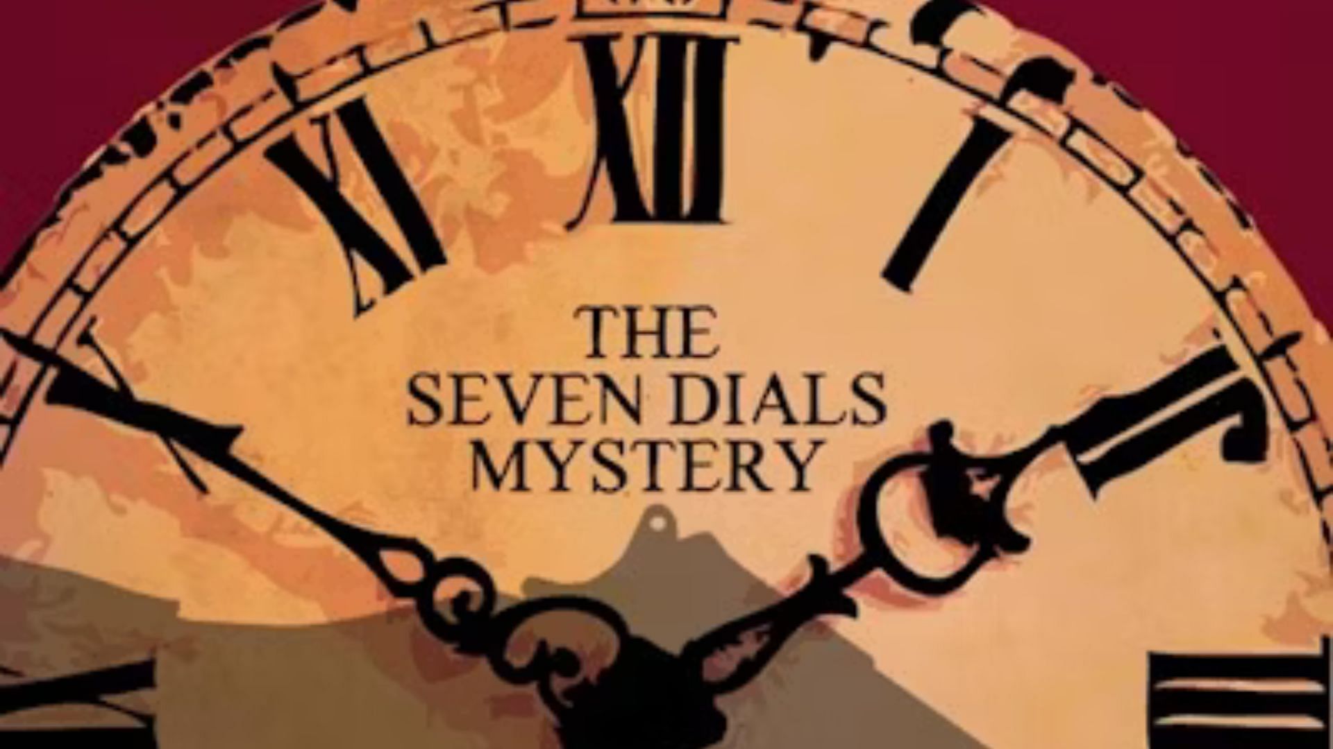 Official book cover, The Seven Dials Mystery (Image via Agatha Christie)