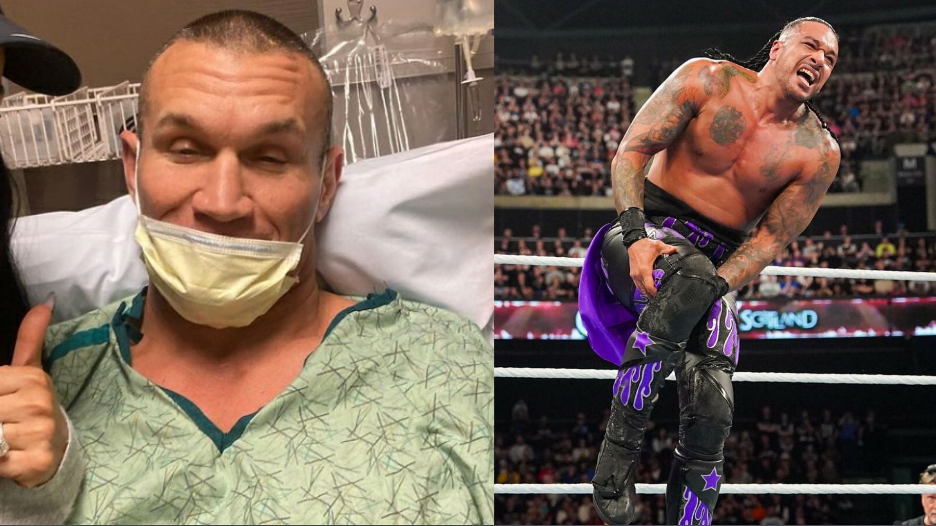 Randy Orton (left); Damian Priest (right)