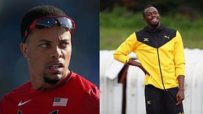 "Who is this little dude" -2x NCAA Champion Wallace Spearmon opens up on meeting Usain Bolt for the first time