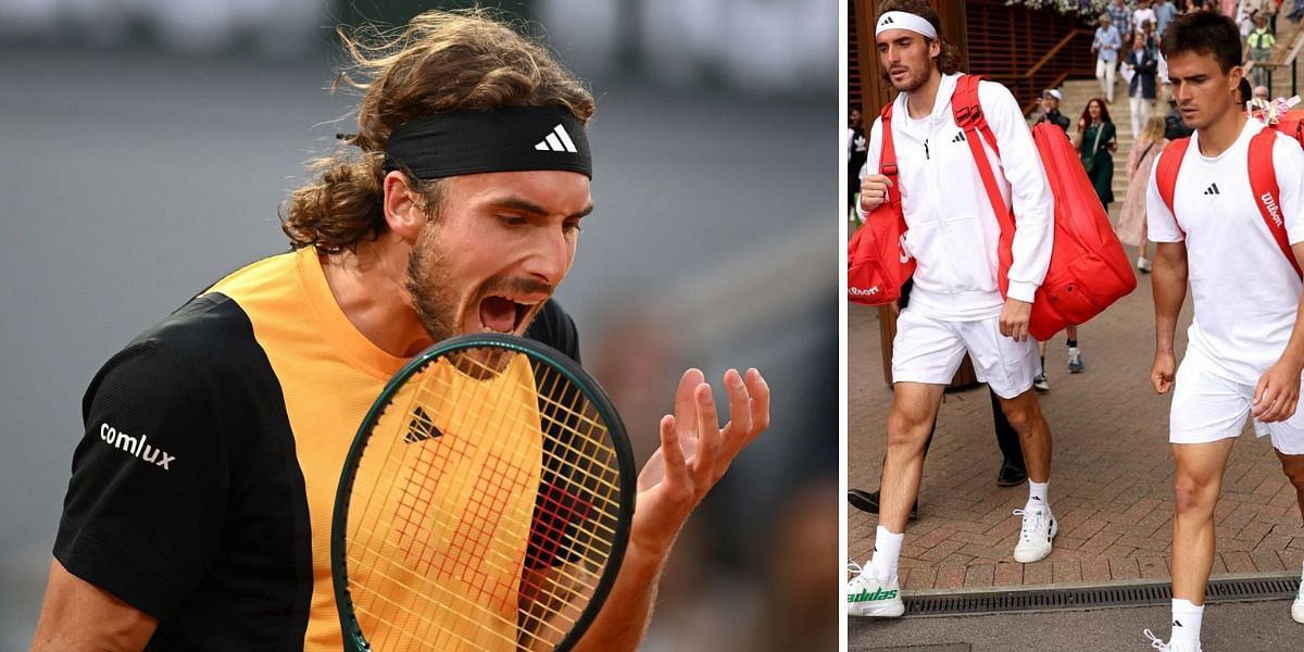 Stefanos Tsitsipas played doubles with his brother Petros at French Open (Image Source: Getty)