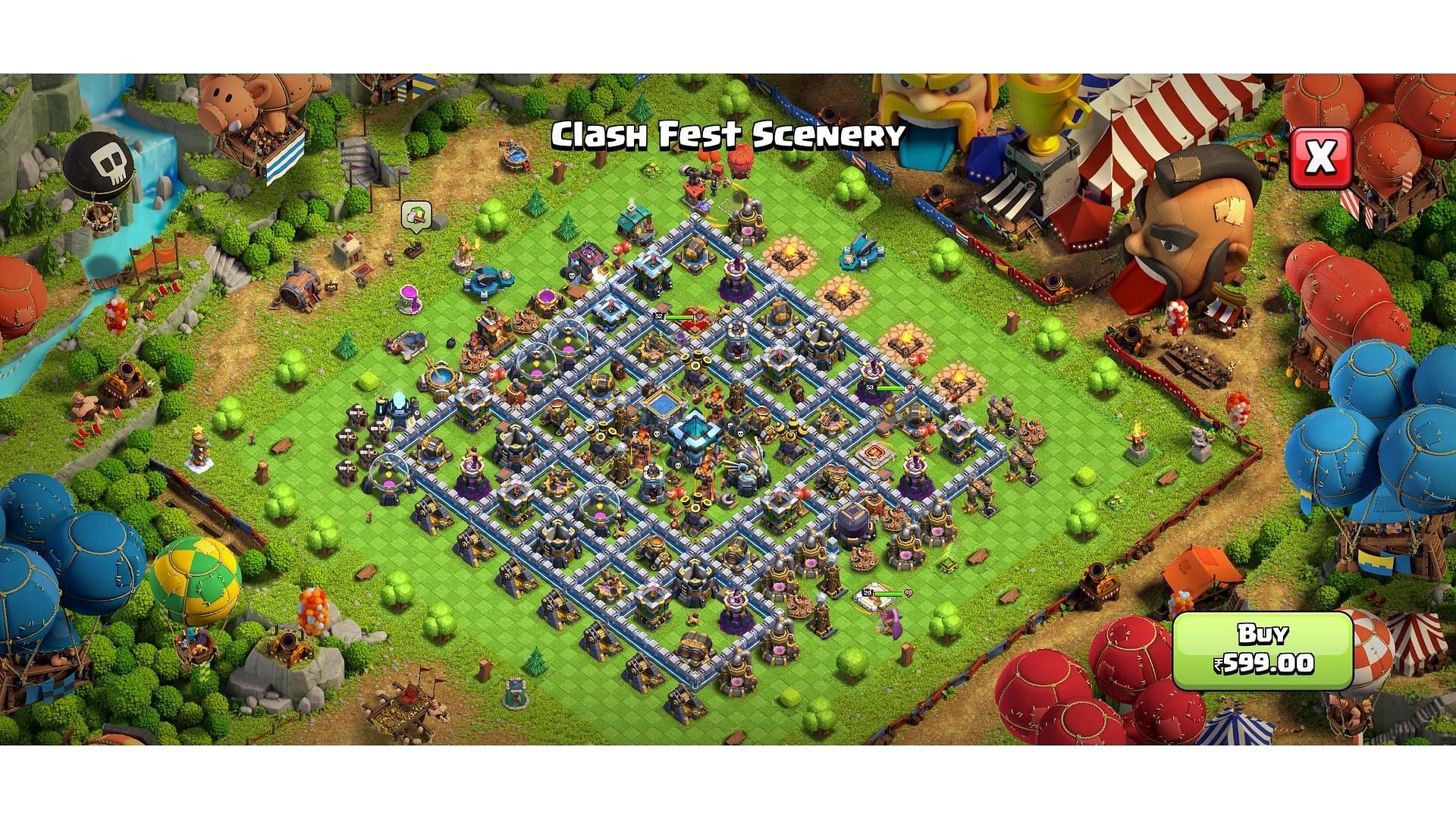 Clash Fest scenery (Image via Supercell)