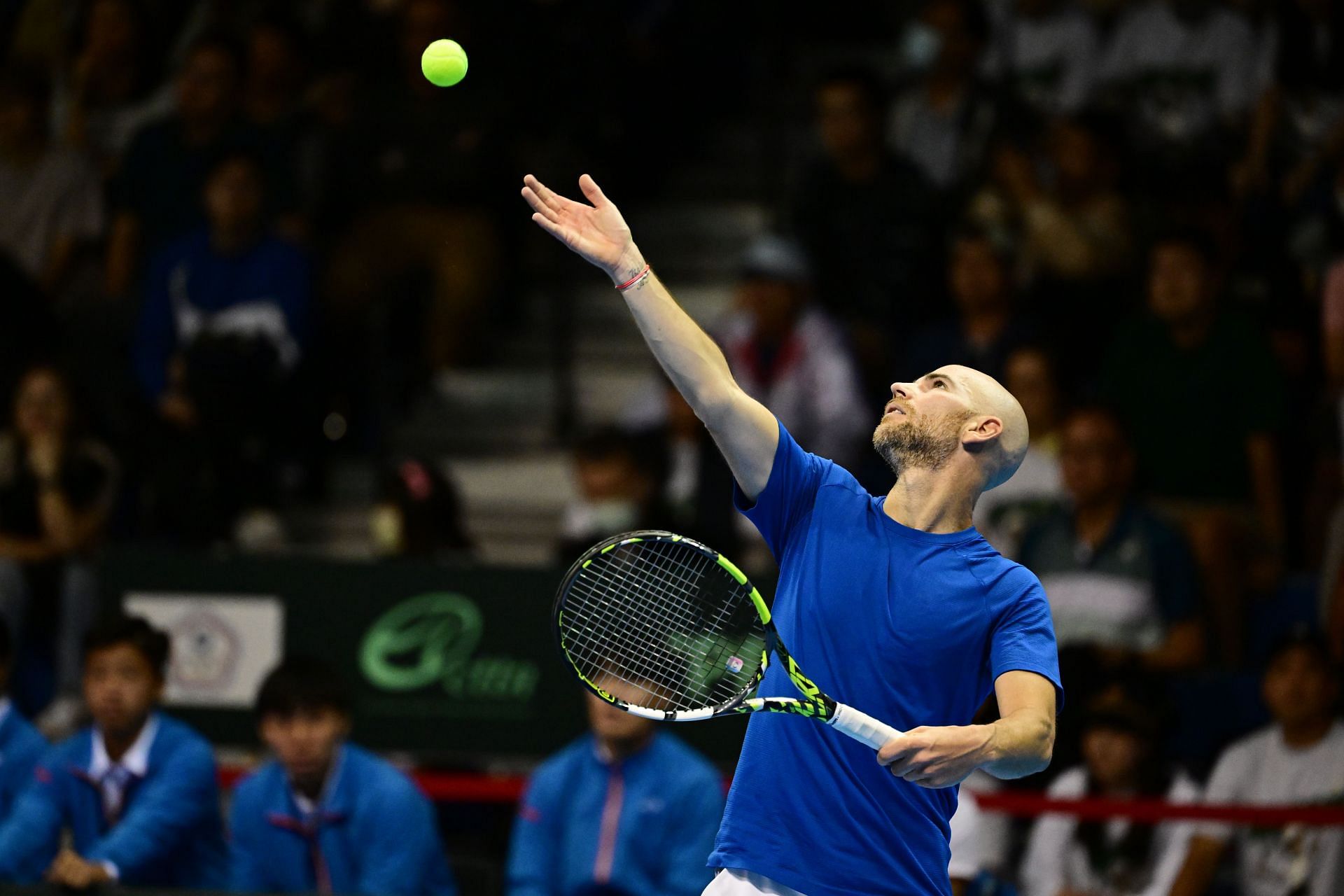 Mannarino at the Chinese Taipei v France - 2024 Davis Cup Qualifiers: Day 1