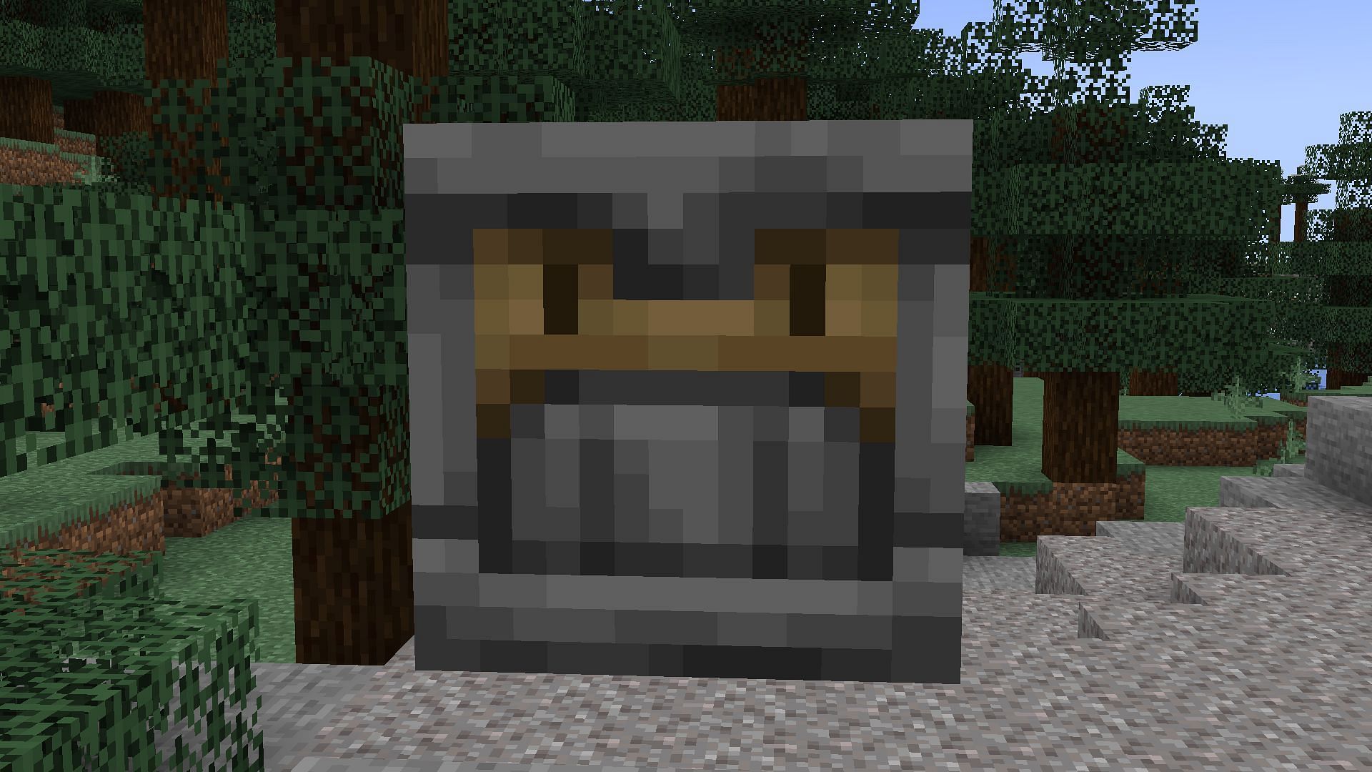 The output face of a crafter (Image via Mojang)