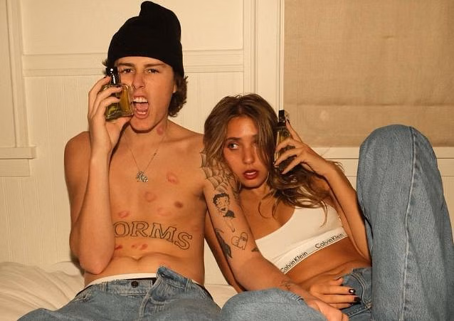 Ryland Storm and his girlfriend Frankie Belle Stark in their Calvin Klein ad campaign on Instagram. Source: Ryland Storms&rsquo; Instagram.