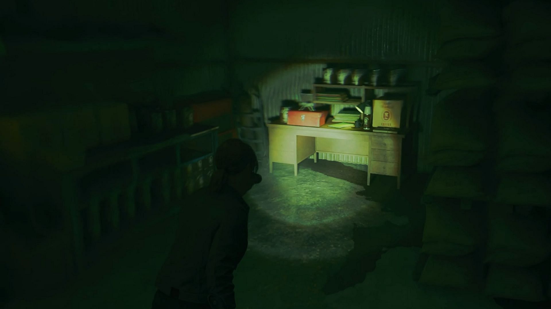 Go to the Warehouse&#039;s back right corner to find the door key. (Image via Remedy Entertainment)