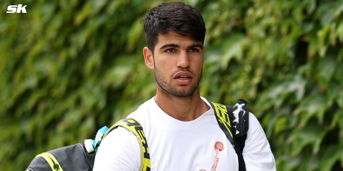 Carlos Alcaraz pictured at the 2024 Wimbledon Championships (Image Source: Getty)