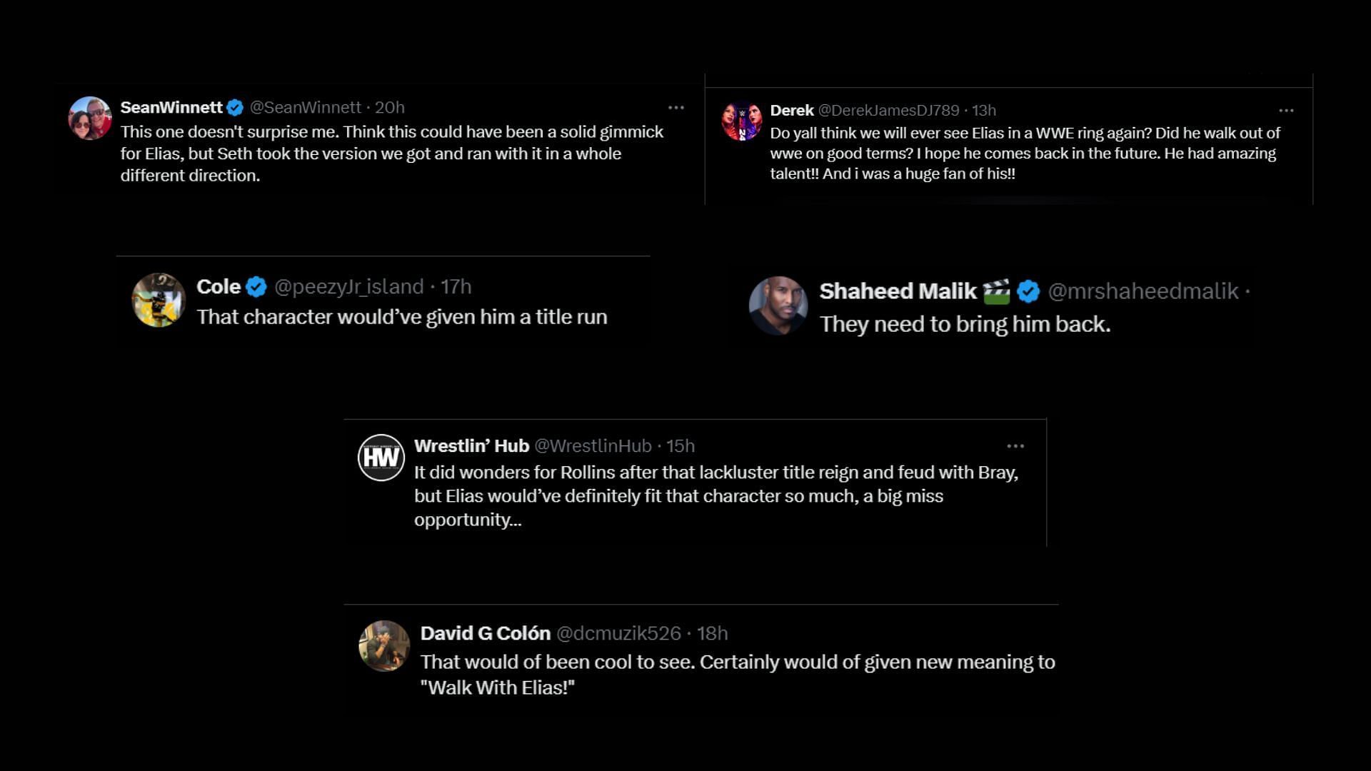 Screengrab of fan reactions