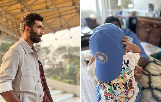 [In Picture] Jasprit Bumrah shares a photograph of his son wearing India's 2024 T20 World Cup cap