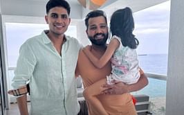 "Sammy and I learning the art of discipline from Rohit Sharma"- Shubman Gill poses with Indian captain amidst reports of a fallout