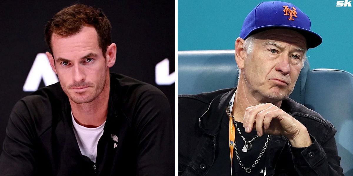 Andy Murray (L), John McEnroe (R) (Image Source: Getty)