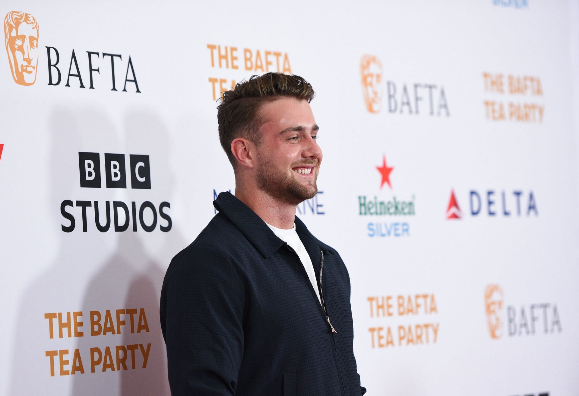 Harry Jowsey at the BAFTA Tea Party Presented by Delta Air Lines, Virgin Atlantic and BBC Studios Los Angeles Productions (Image via Getty Images)