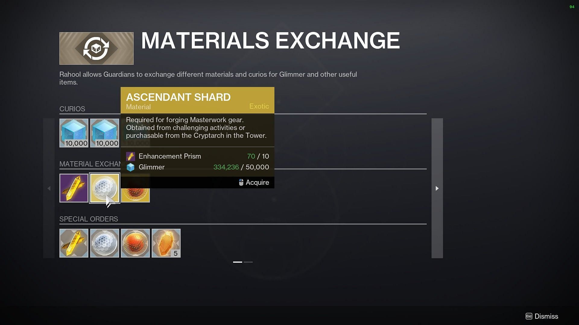 Ascendant Shard (Image via Bungie)