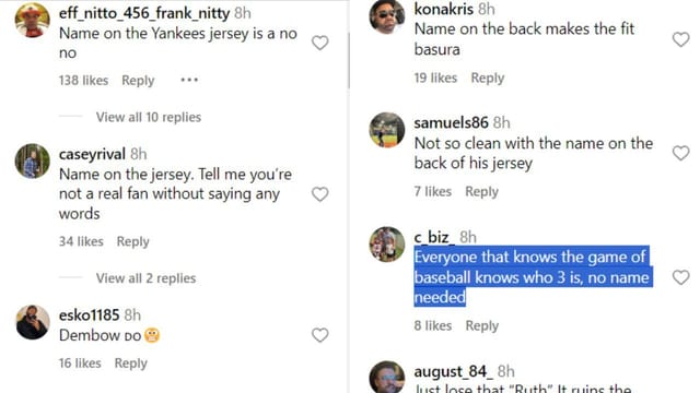 "Name on the Yankees jersey is a no no" - Fans jeer NBA star Carlos