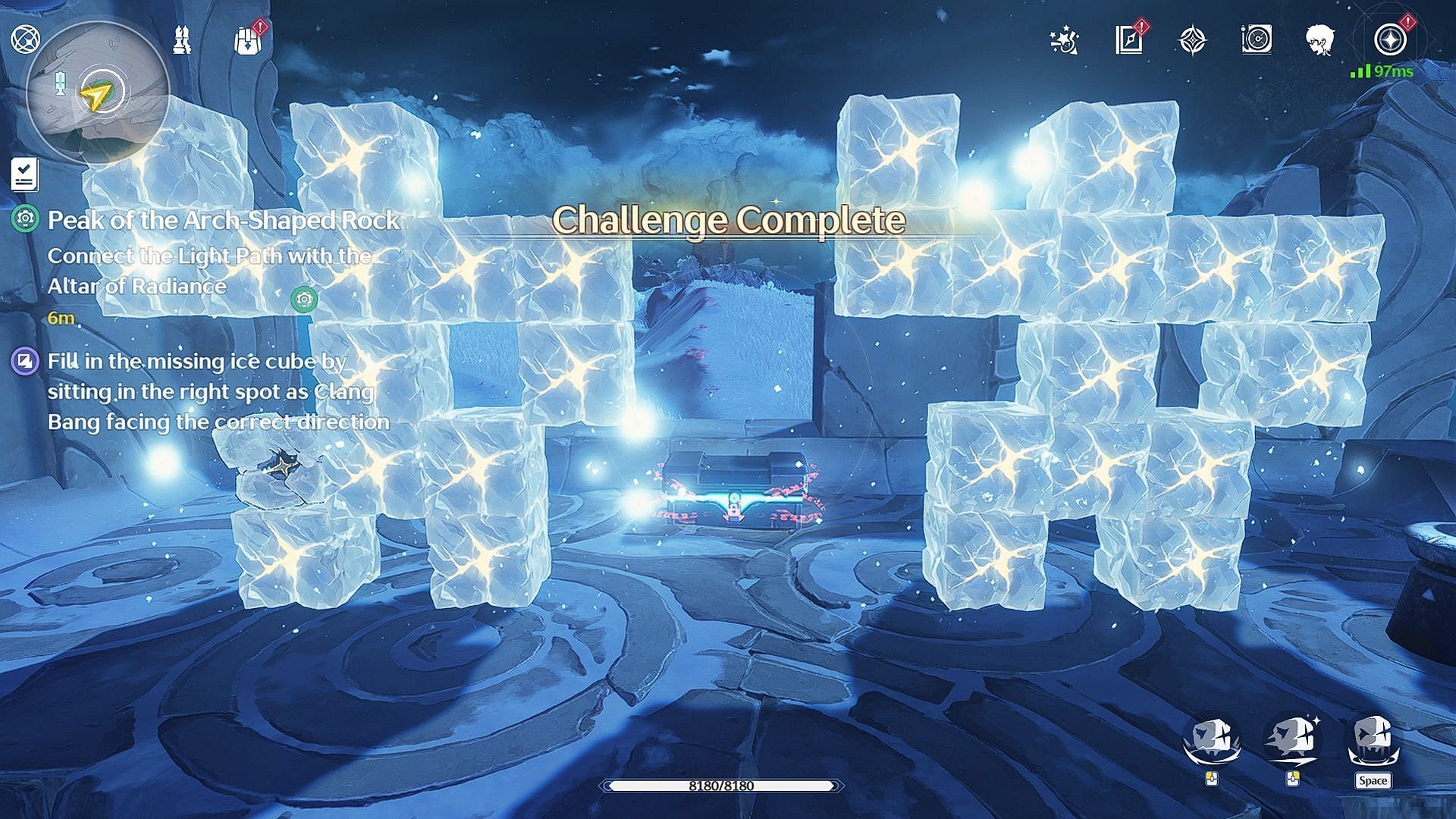 Solution for the Clang Bang Echo Challenge (Image via Kuro Games)