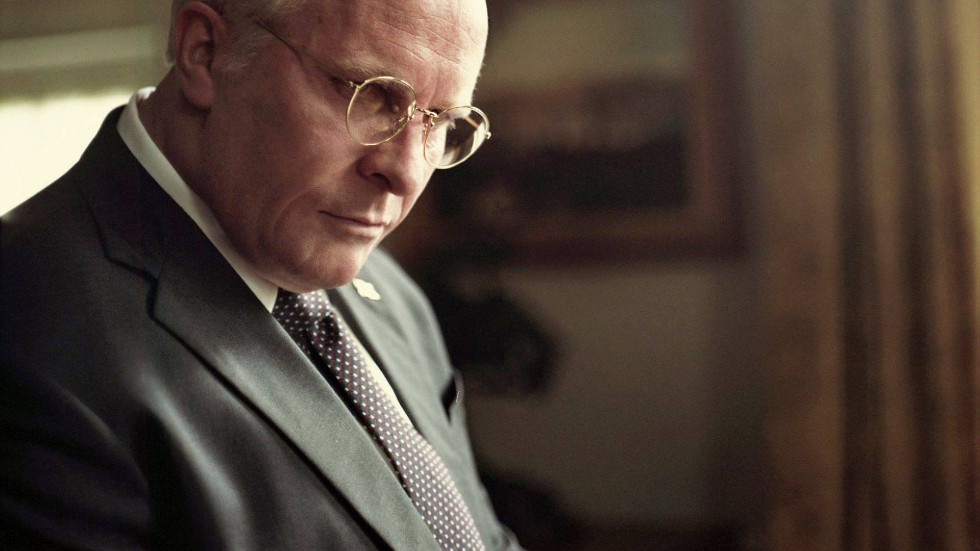 The Welsh actor is seen as Dick Cheney in Vice (Image via Facebook/Vice Movie)