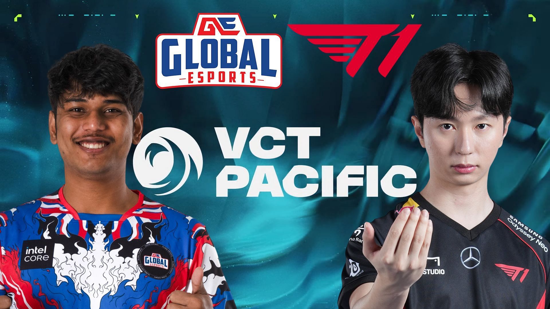 Global Esports vs T1 at VCT Pacific 2024 Stage 2 (Image via Riot Games || Global Esports || T1)