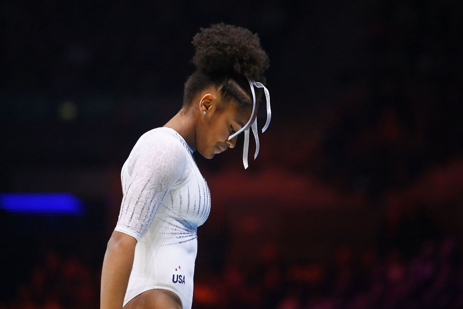 Skye Blakely suffered an injury during the podium training ahead of the 2024 U.S. Olympic Trials - Getty Images