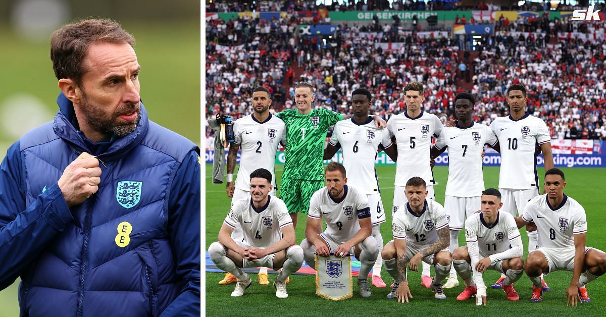 Gareth Southgate (left) and England