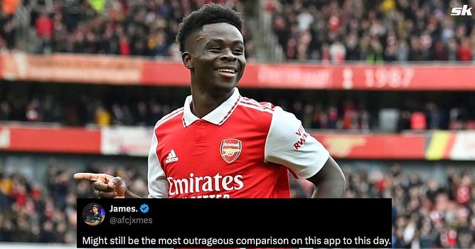 "The most outrageous comparison" - Arsenal fans get last laugh after debate involving Bukayo Saka ends in Manchester United star's release