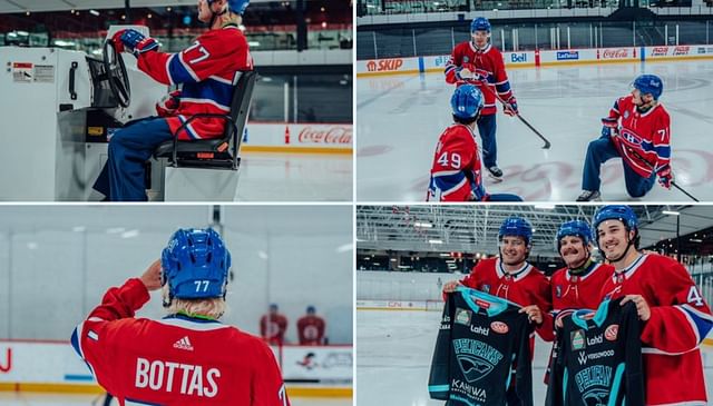 Valtteri Bottas meets Montreal Canadiens