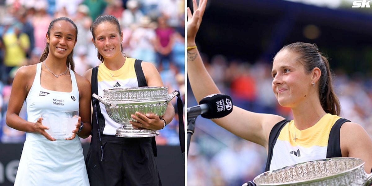 Daria Kasatkina hilariously urges fans to watch her vlog after Eastbourne title win [Image Source: Getty Images]