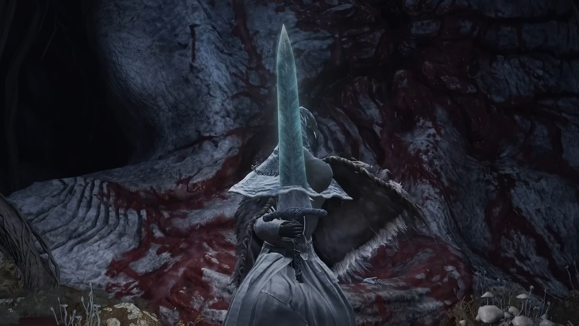Ranni gives the Dark Moon Greatsword to the Tarnished who completes her quest (Image via FromSoftware || YouTube/Snuppet.)