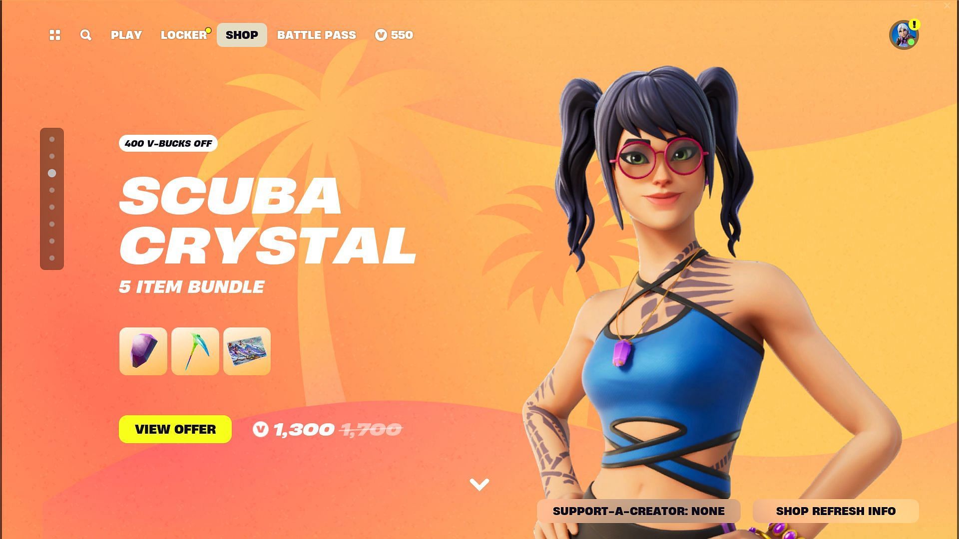 How to get Scuba Crystal skin in Fortnite