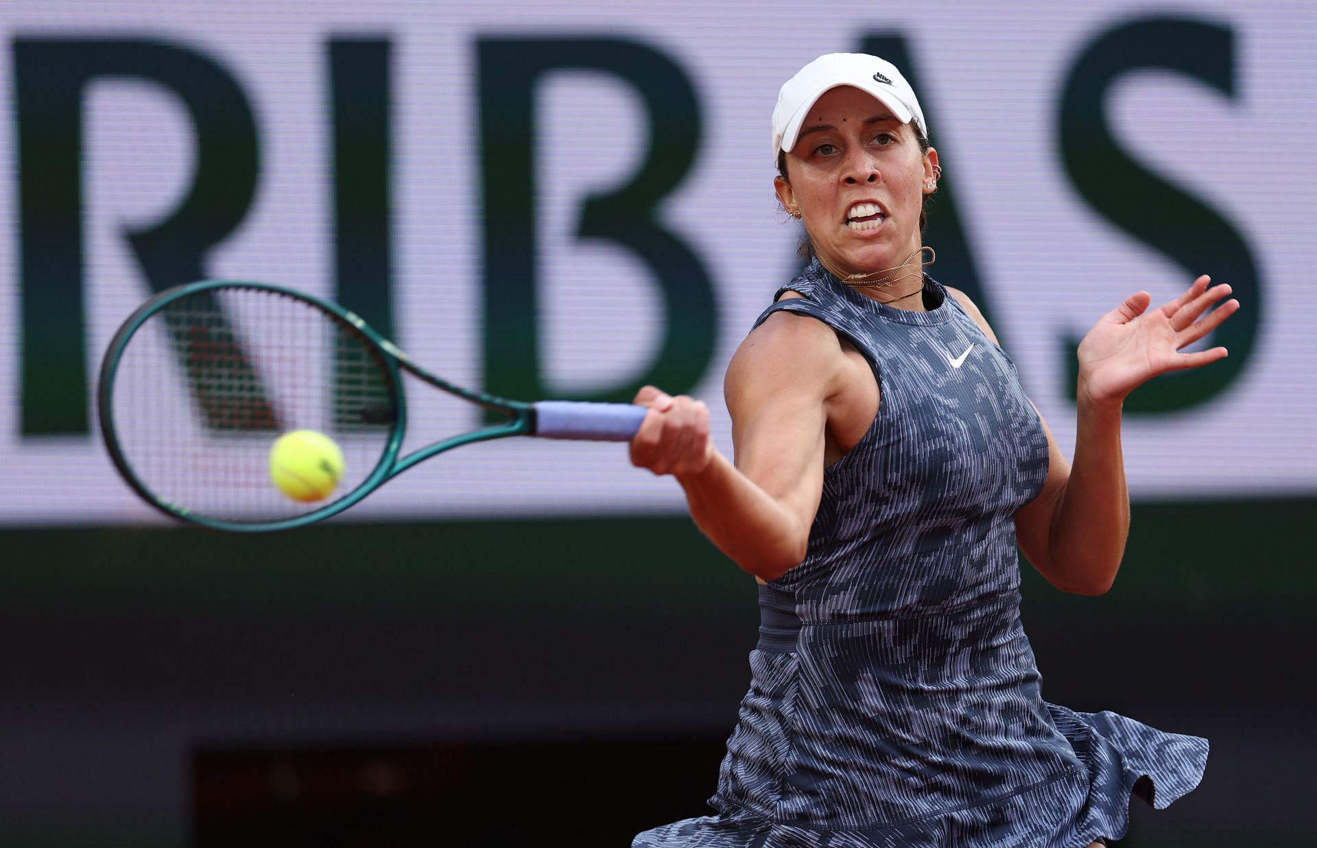 Madison Keys at the 2024 French Open. (Photo: Getty)