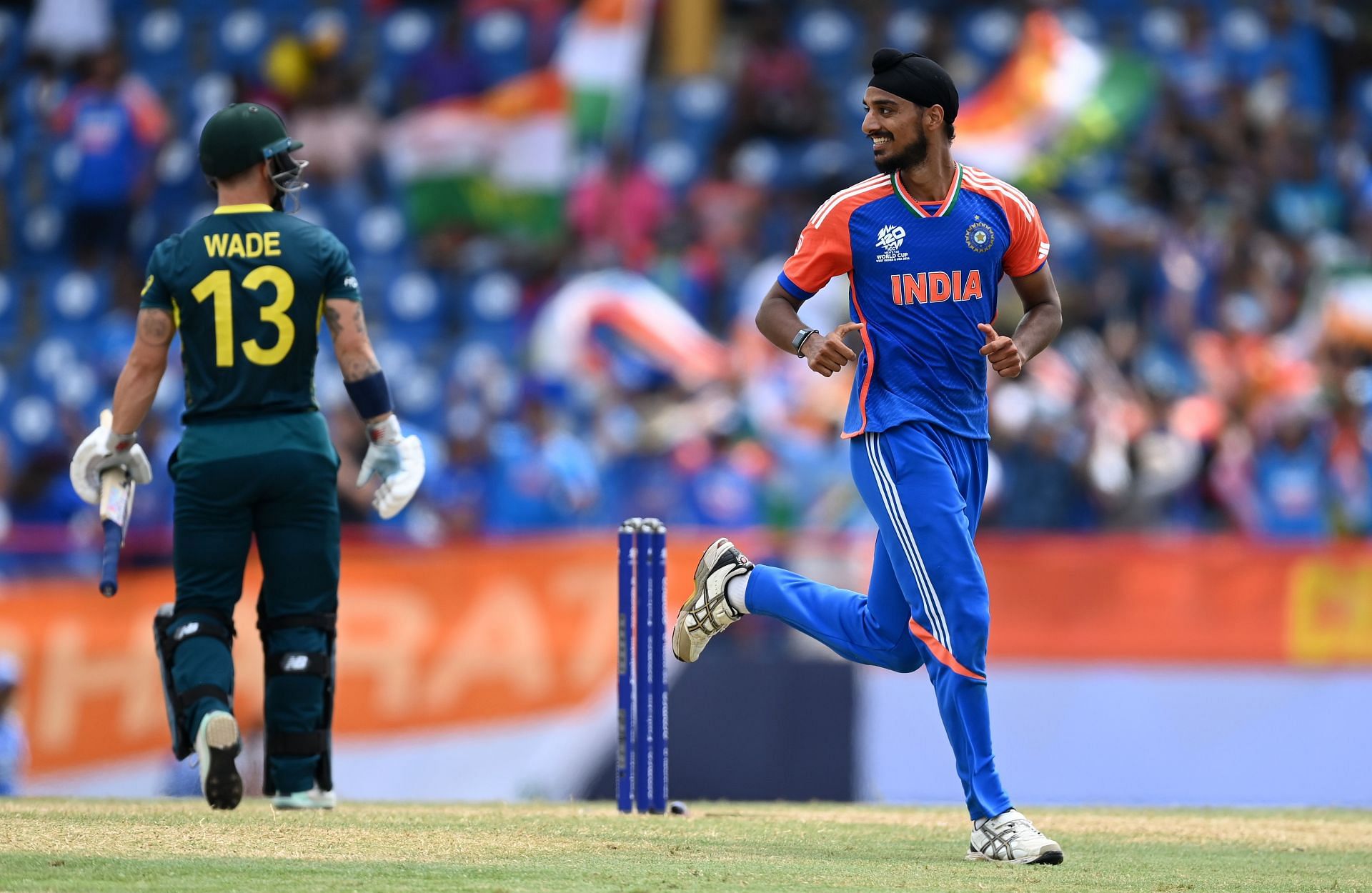 Australia v India: Super Eight - ICC Men's T20 Cricket World Cup West Indies & USA 2024 USA v India - ICC Men's T20 Cricket World Cup West Indies & USA 2024 Hardik Pandya. (Credit: Getty Images)