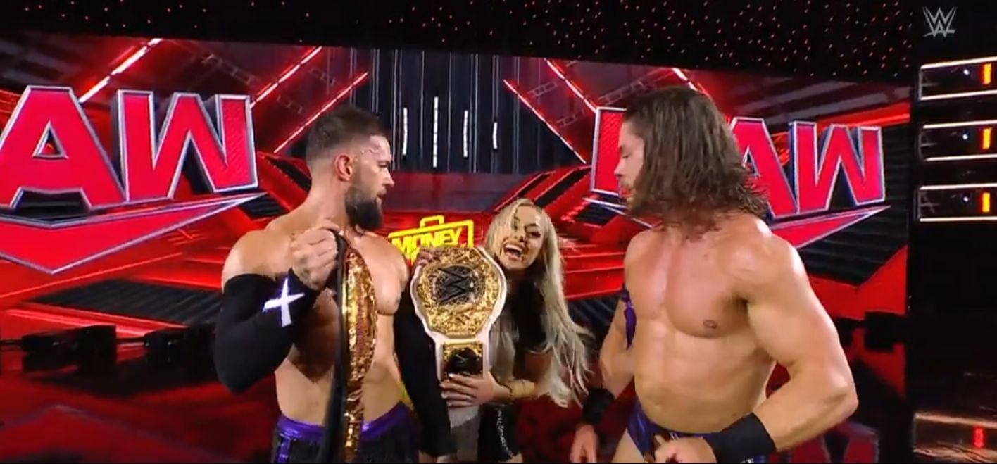 Liv Morgan with Finn Balor and JD McDonagh of The Judgment Day (Photo credit: WWE.com)