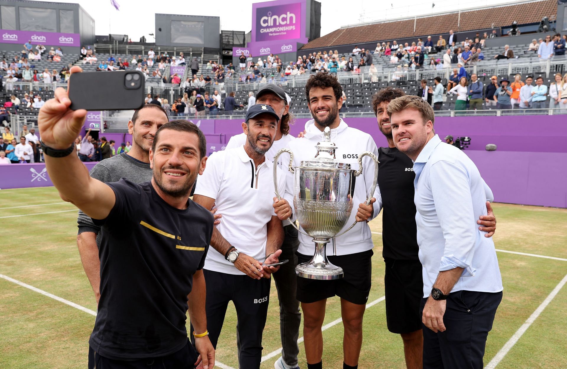 Berrettini enjoys playing on the grass.