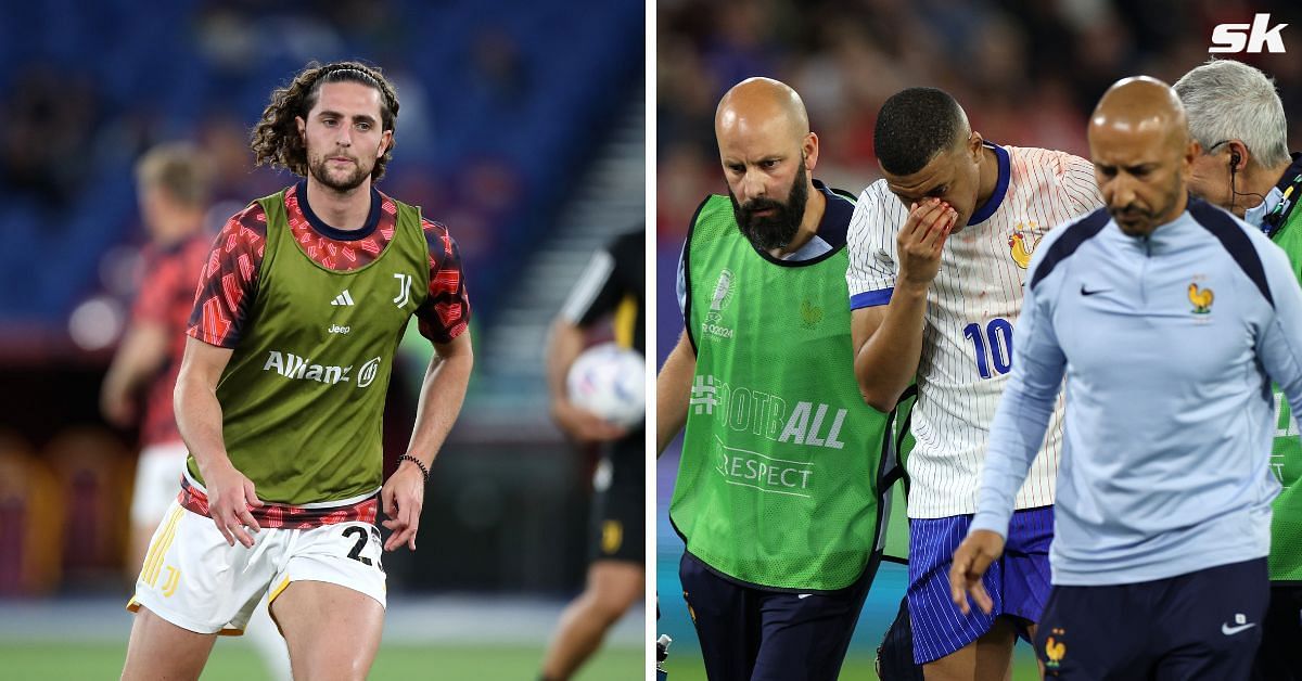 Adrien Rabiot (left) and Kylian Mbappe