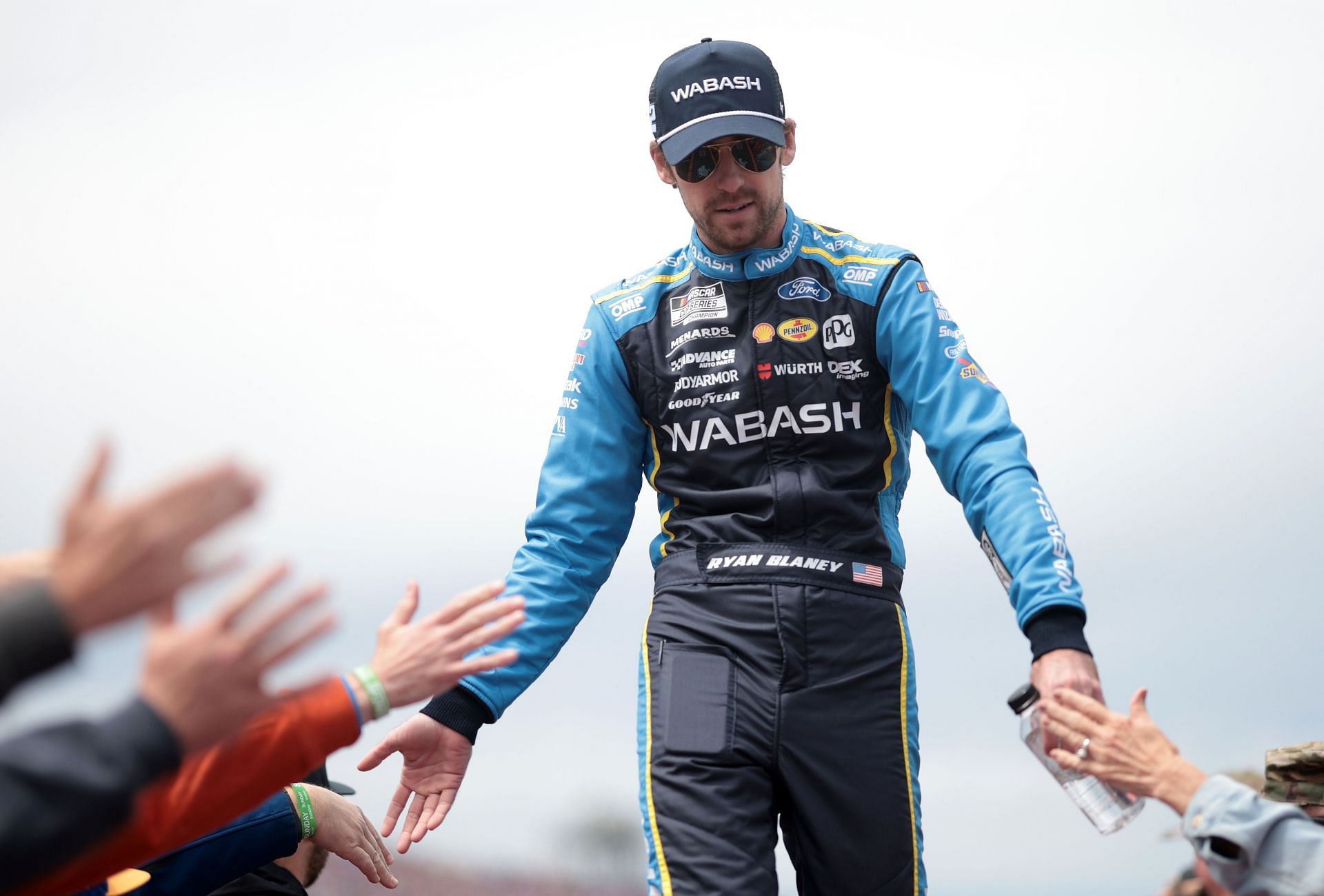 Ryan Blaney ahead of the GEICO 500 at the Talladega Superspeedway