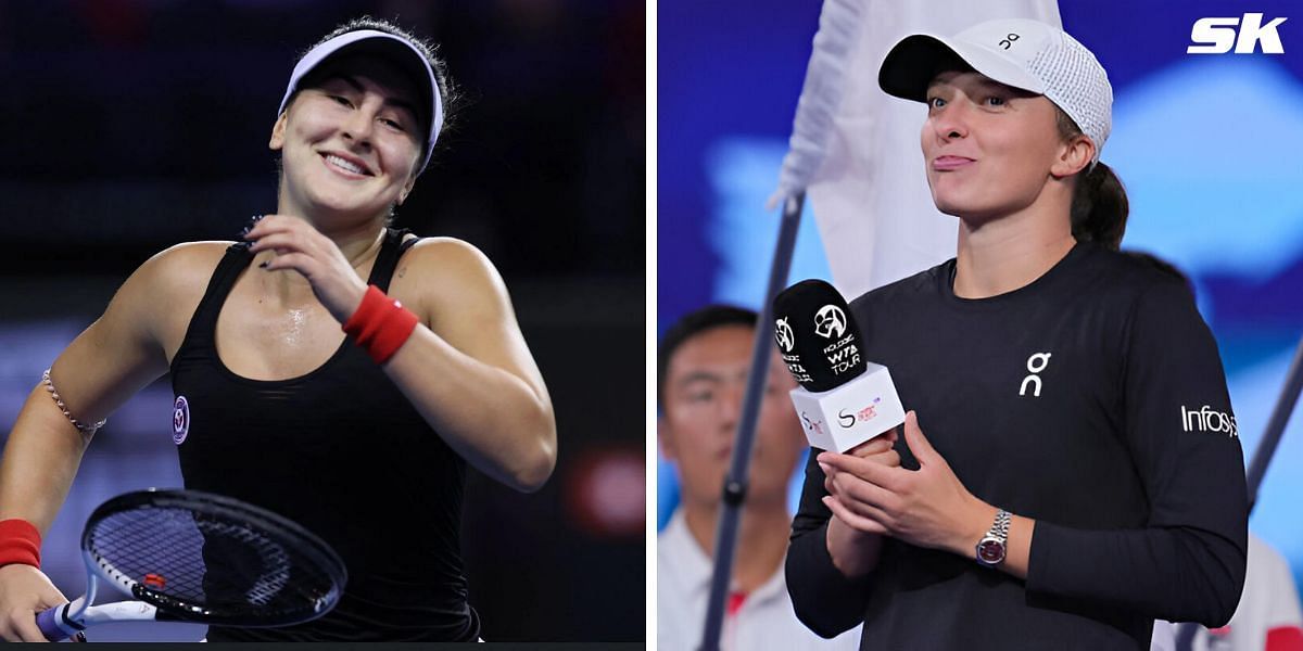 Bianca Andreescu (L) and Iga Swiatek (R) (Source: Getty Images)