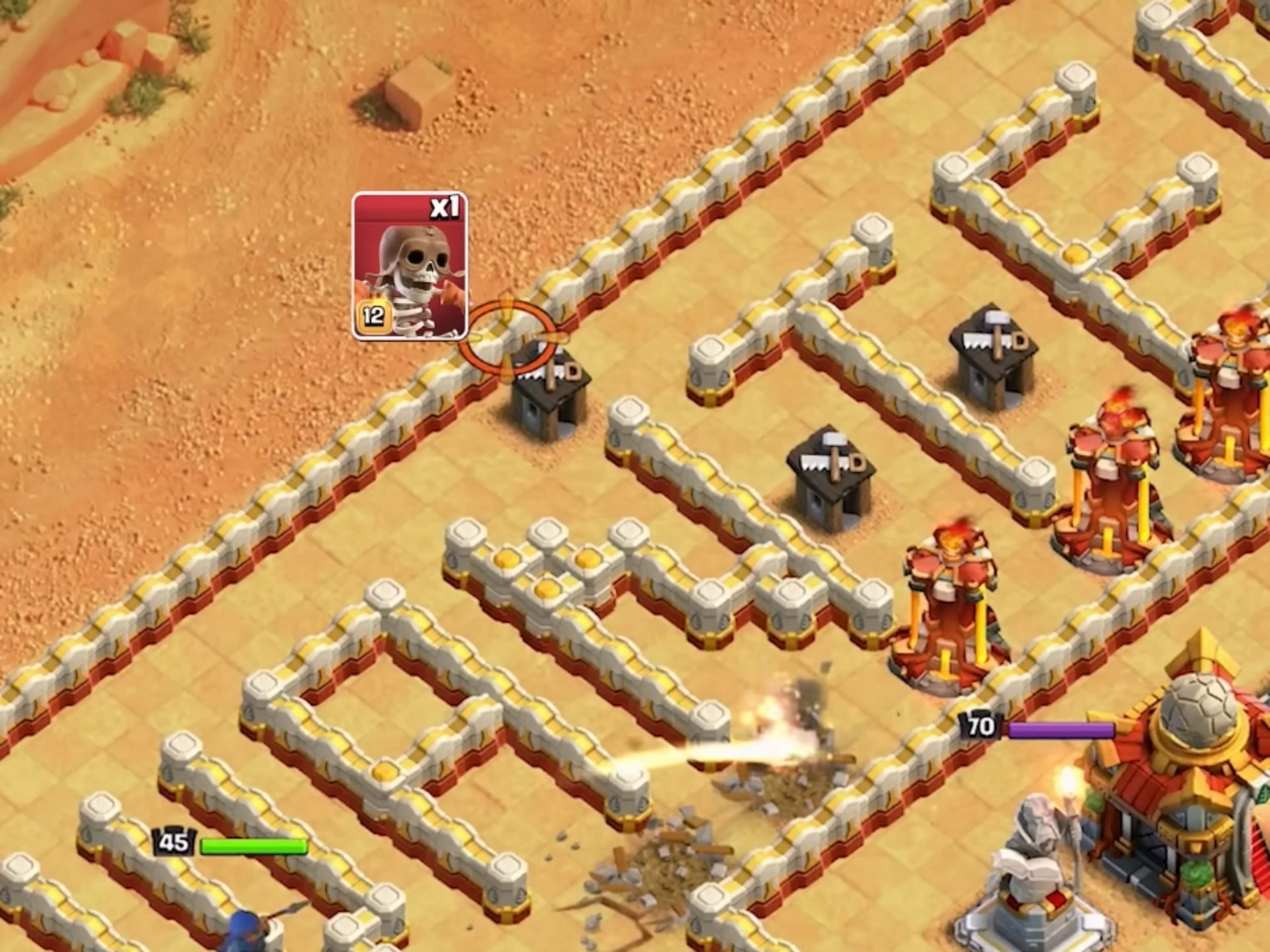 Deployment of the Wall Breaker (Image via Supercell)