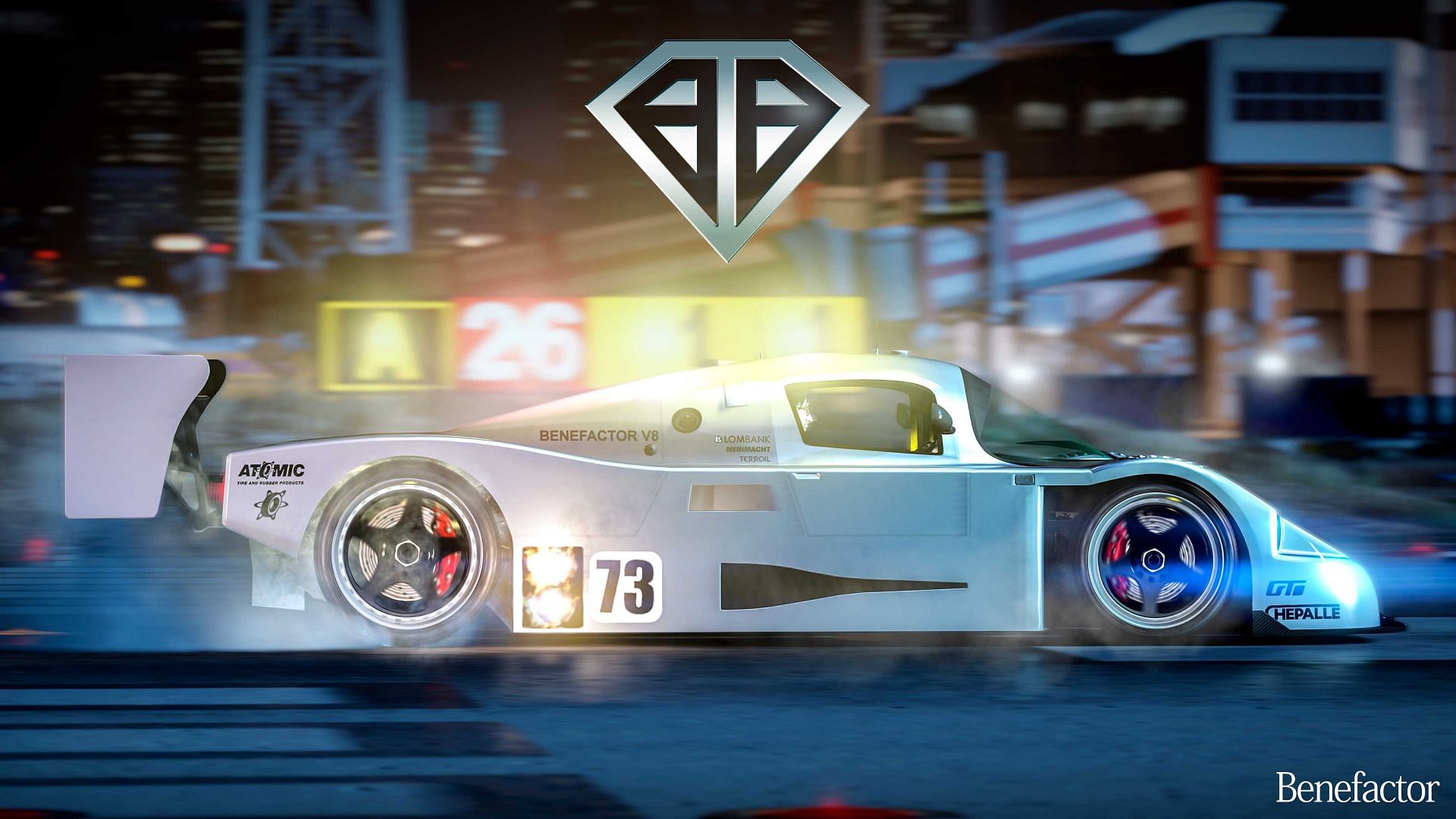 Benefactor LM87 from the side (Image via Rockstar Games)