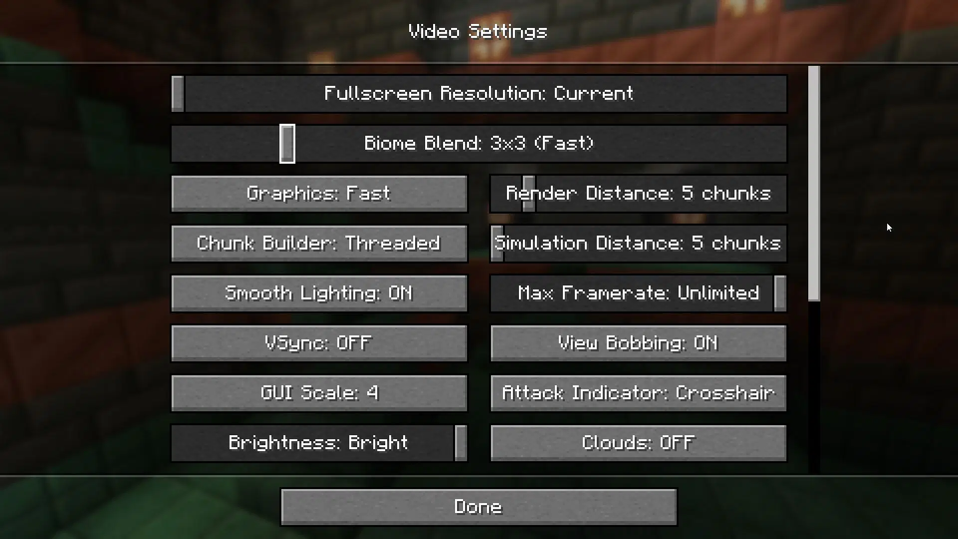 Best Minecraft Java edition graphics settings (Image via Mojang Studios)