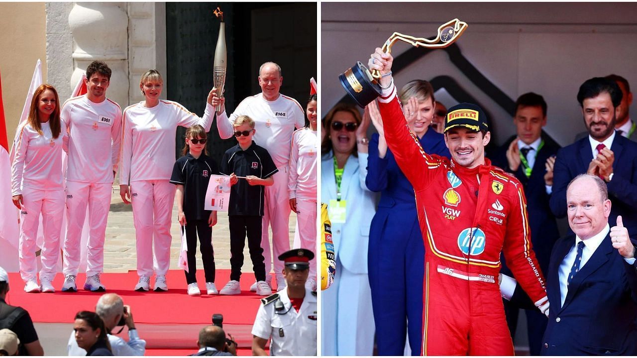 WATCH Charles Leclerc parades around Monaco streets as the Olympics