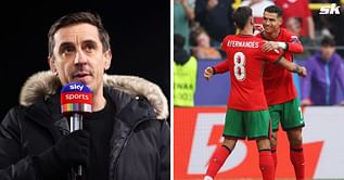 "I can’t believe it" - Gary Neville labels Cristiano Ronaldo 'illegal' after he finds out incredible statistic about Portugal superstar