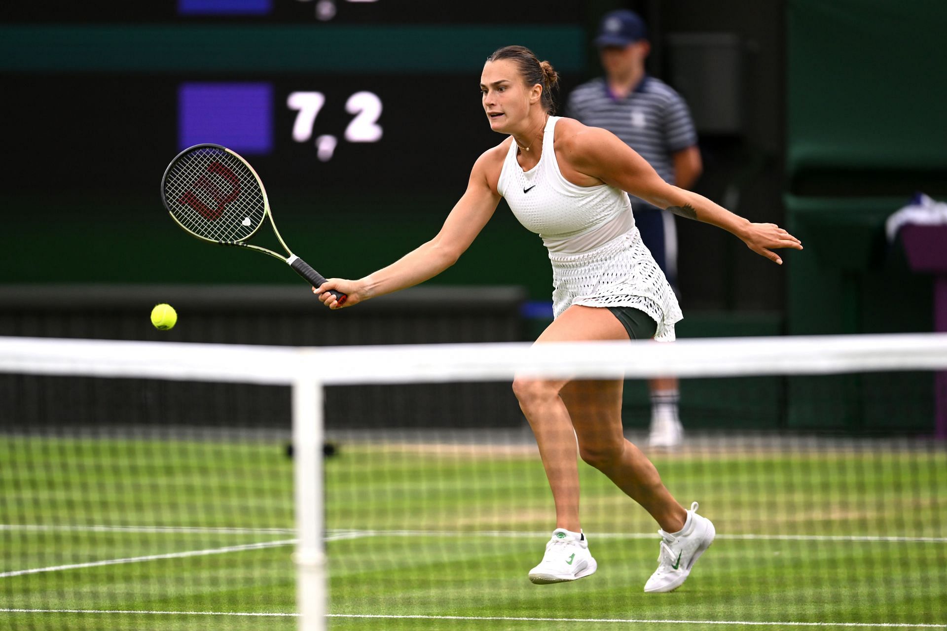 Aryna Sabalenka made the semifinals at the 2023 Wimbledon Championships.