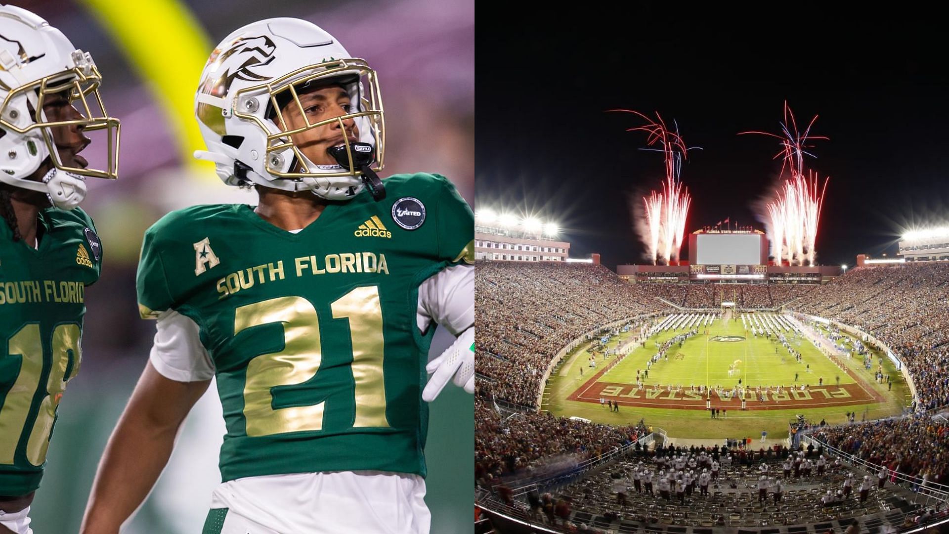 Images courtesy of South Florida and Florida State Athletics