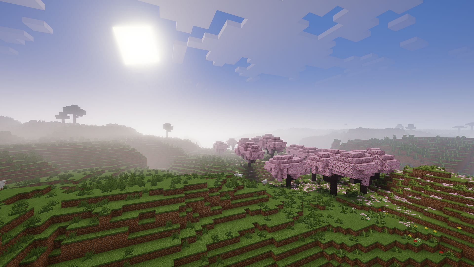 Minecraft with shaders (Image via Mojang)